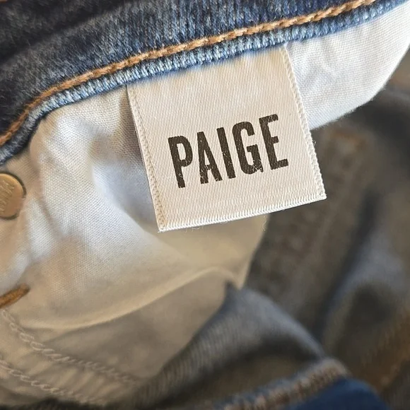 Paige Wide Leg Harper Jeans Womens Size 32 Dark Wash - Picture 8 of 12